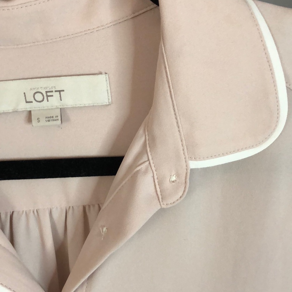 Blush LOFT Button Up - Picture 3 of 6